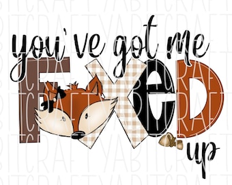 Funny Fox Design png, sublimation, digital download - hand drawn