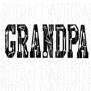 Grandpa/Father&#39;s Day SVG, PNG, sublimation, digital download, vector art, cricut, silhouette