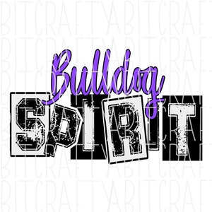 Bulldog Spirit png/sublimation/digital download