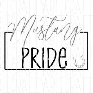 Mustang Pride/Multicolored/Back to School/Teacher/Para/Team Spirit/Football - SVG, PNG, sublimation, digital download, DTG, print then cut