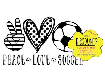 Free Free 277 Peace Love Soccer Svg SVG PNG EPS DXF File