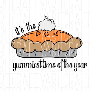 Fall/Pie/Thanksgiving/Sweet Potato/Pumpkin Pie svg, png, sublimation, digital download - hand drawn