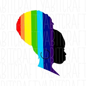 Pride/Rainbow SVG, PNG, Sublimation, Digital download, vector art, silhouette, cricut