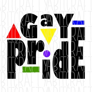 Orgullo Gay/Arco Iris SVG, PNG, Sublimación, Descarga digital, arte vectorial, silueta, cricut