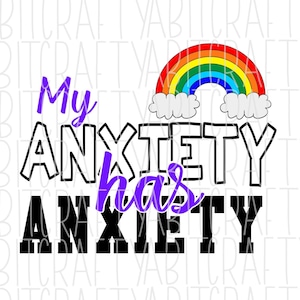 Angst SVG, PNG, sublimatie, digitale download, cricut, silhouet, waterglijbaan, print en knip