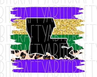 Louisiana SVG, PNG, sublimation, digital download, cricut, silhouette, print n cut, waterslide - Two styles available!