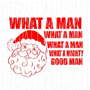 Santa SVG, PNG, Sublimation, digitaler Download, Cricut, Silhouette - 2 Stile enthalten!