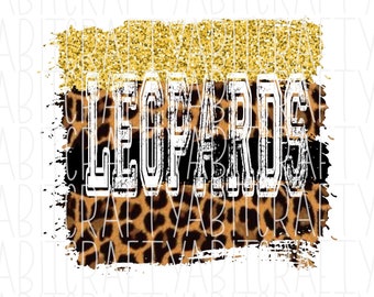 Leopards Mascot png/digital download/sublimation, print and cut