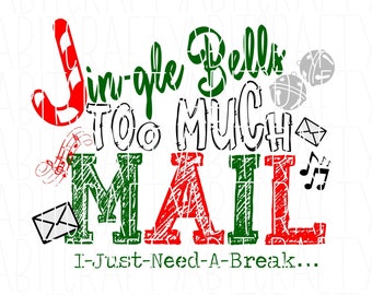 Postino/Bosso/Consegna di Natale/Regali/Regali Shopping PNG, download digitale, sublimazione, silhouette, cricut