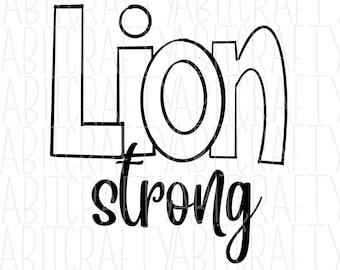 Lions svg, png/mascot/digital download/sublimation/cricut/silhouette -(no fill color included/add your own)