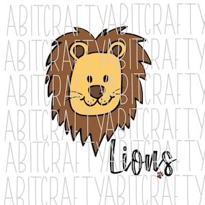 Lions svg, png, sublimation, digital download, cricut, silhouette