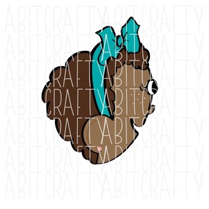 African American Girl Character/Cartoon/Black Girl SVG, PNG, sublimation, digital download - hand drawn