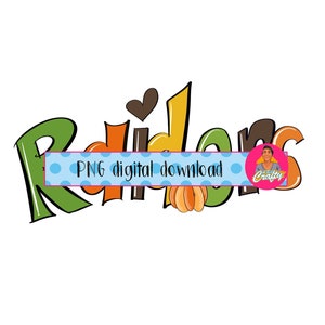 Raiders Fall/Halloween png/Mascot/digital download/sublimation