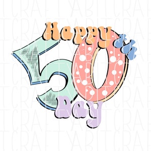 50° giorno di scuola/50 giorni/Insegnante Design png, sublimazione, download digitali, cricut, silhouette - Versione alternativa inclusa