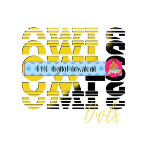 Owls png/Mascot/digital download/sublimation, Back to School, Teacher, Print then cut, DTG