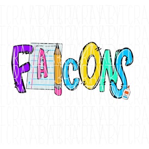 Falken Design/Maskottchen/Pride/Back to School PNG/Sublimation, digitaler Download