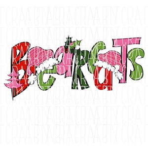 Bearcats meisje/Santa/Kerstmis/Ho Ho Ho/Kerstmis sublimatie/png, dtg, sublimatie, digitale download