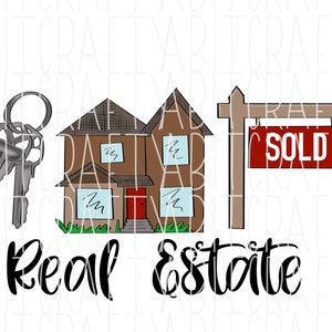 Real Estate/png Sublimation/digitaler download, cricut, Silhouette, print n cut