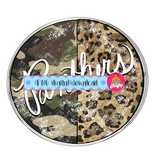 Panthers Leopard/Camo PNG/Sublimation Digital Download