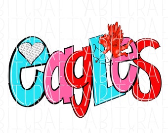 Valentine Sublimation/Adler/Liebe/Amor/Back to School/PNG/Sublimation, Digital Download, Print and Cut, DTG