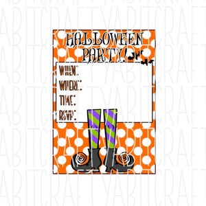 Invitación personalizable a la fiesta de Halloween-Descarga digital- png, pdf, jpeg-Personalizamos, usted imprime - ¡NO HAGA PEDIDO sin enviar un mensaje primero!