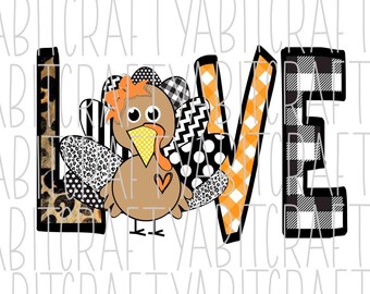 Love Turkey Svg Etsy