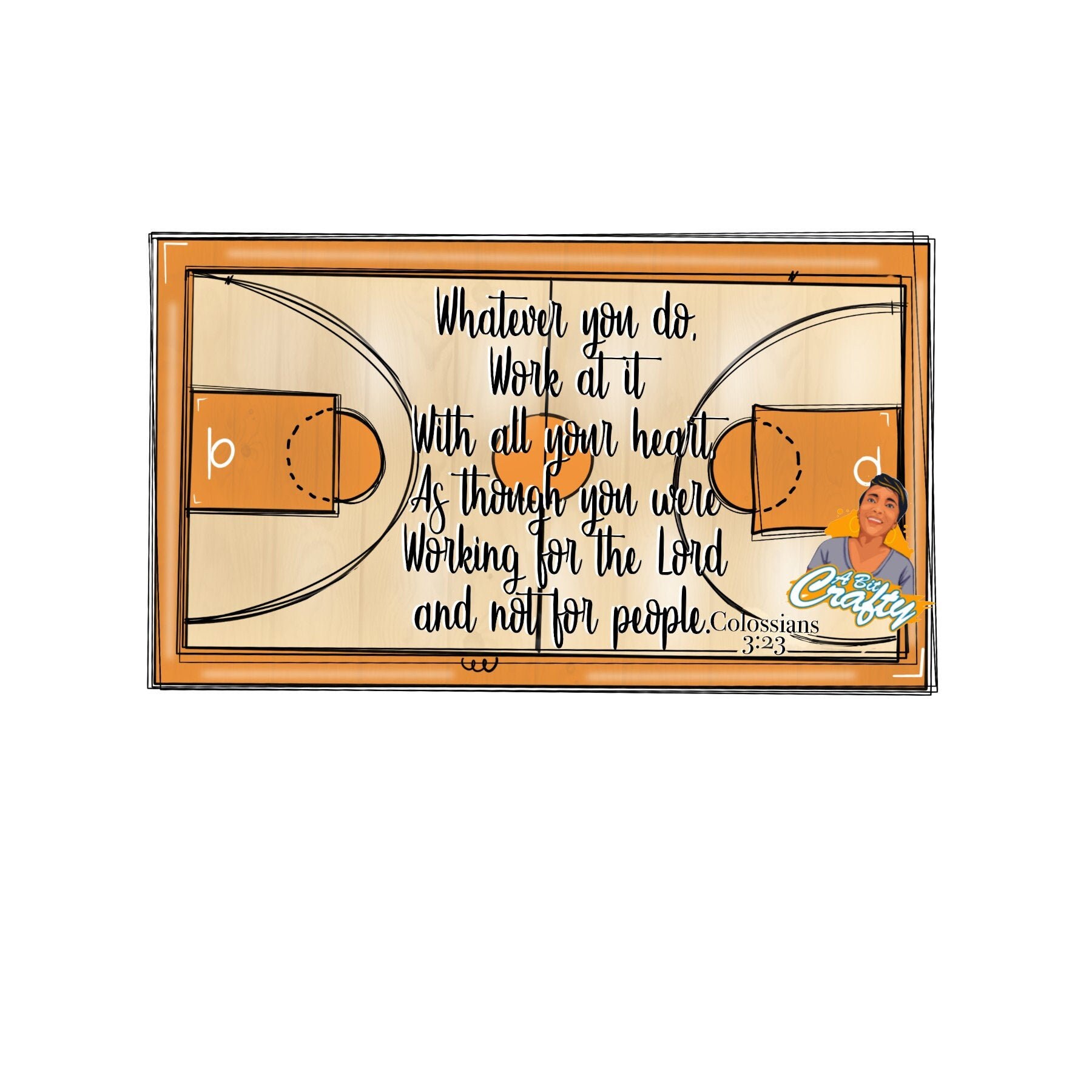 Basketball png, sublimation, digital download - hand drawn