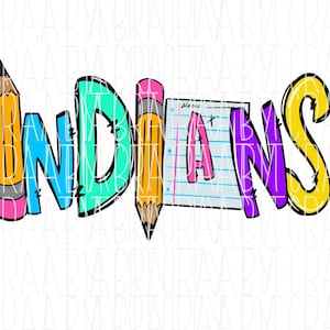 Indians School Design png, digital download, sublimation file, DTG, Print then Cut
