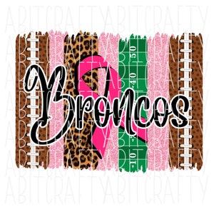 Leopard Broncos / Krebsbewusstsein PNG / Sublimation, digitaler Download