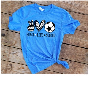 Peace, Love, Soccer svg, png, sublimation, digital download, cricut, silhouette - 2 versions available image 3
