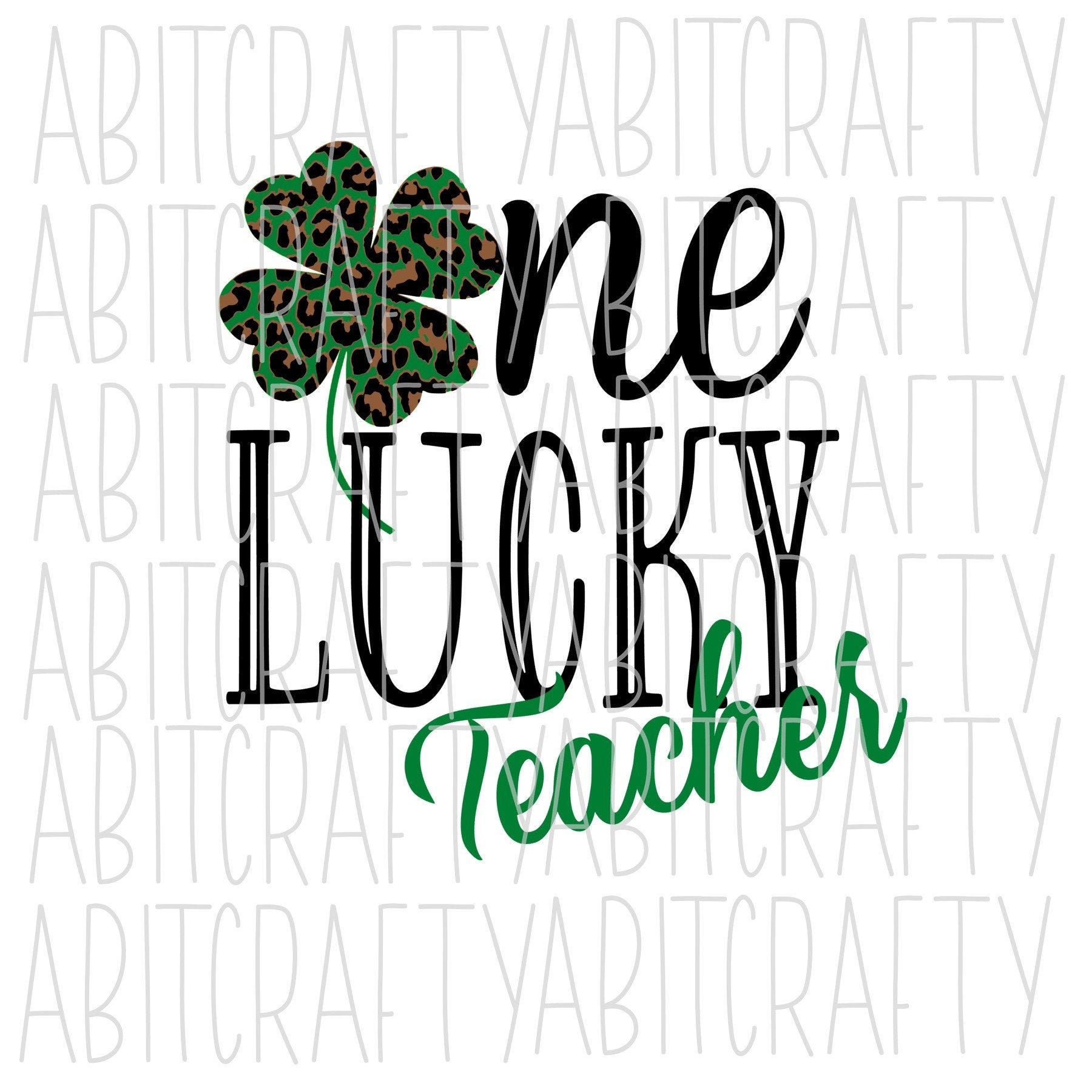 Download One Lucky Teacher Svg Png Sublimation Digital Download Etsy