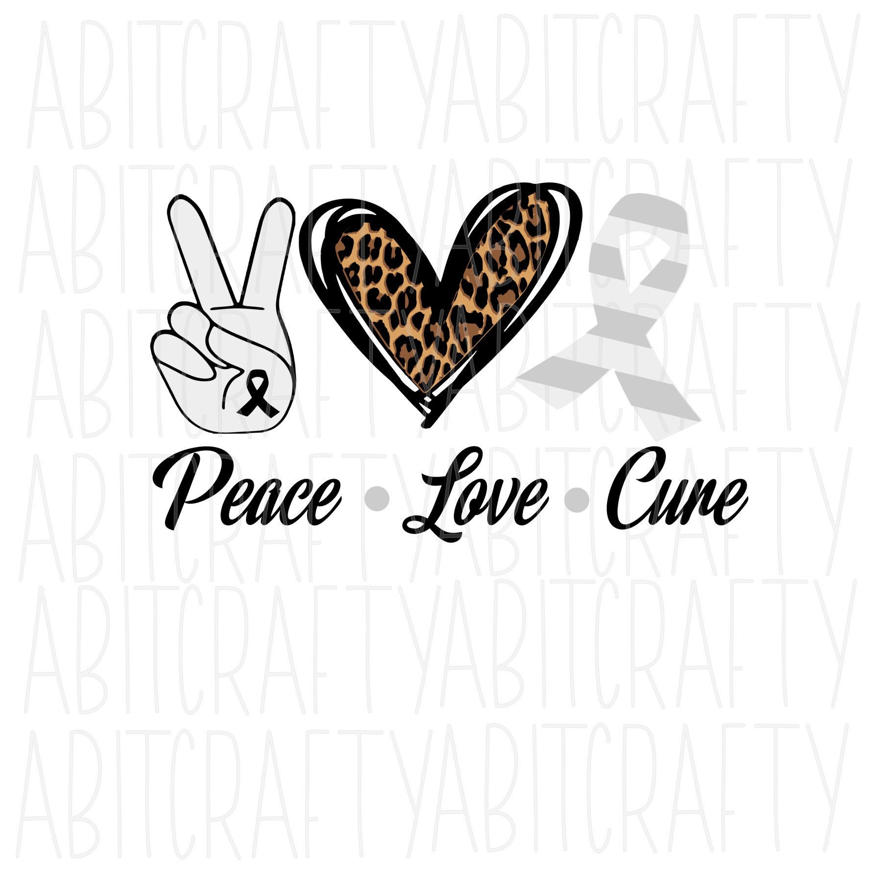 Download Peace Love Cure White svg png sublimation digital download ...