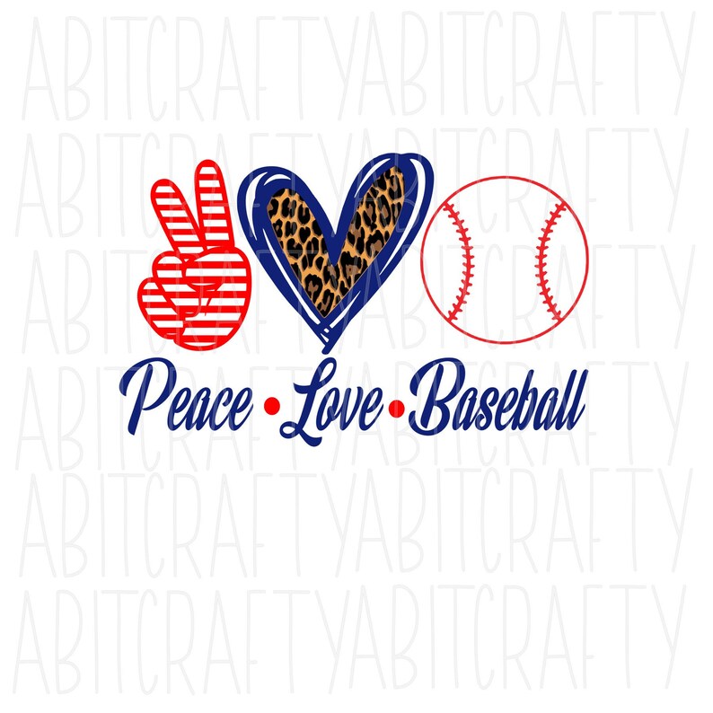 Download Peace Baseball SVG PNG sublimation digital download | Etsy