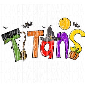 Titans Halloween Mascot png, sublimation, digital download