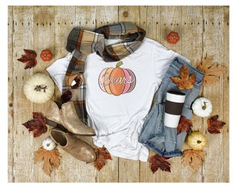 Bears/Fall Pumpkin/Fall/Mascot/Team Spirit/Pride PNG/Sublimation File, digital download, cricut, print then cut