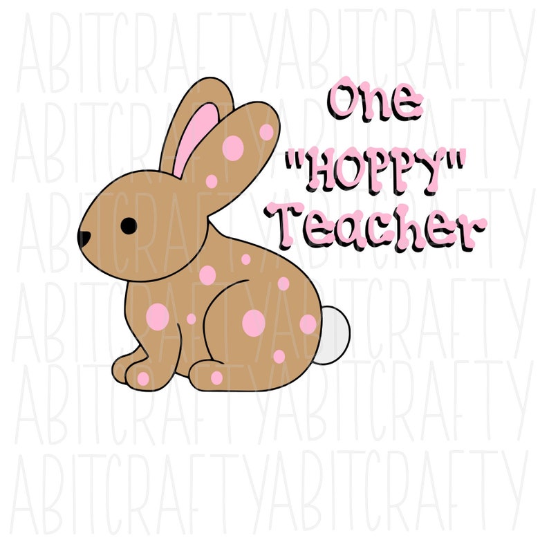 Download Easter Teacher Bunny SVG PNG Sublimation digital download | Etsy