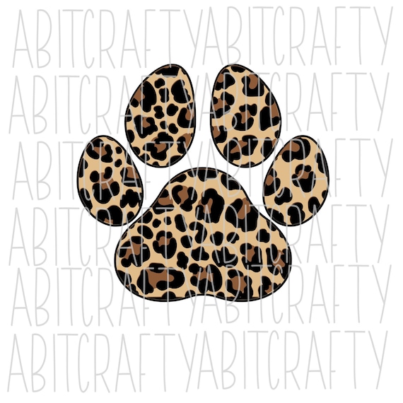 Download Cheetah/Leopard paw svg png sublimation digital download | Etsy