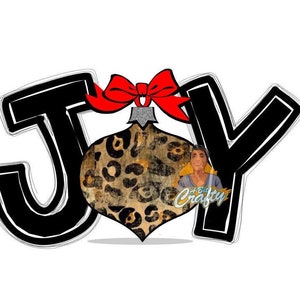 Joy Ornament svg, png, sublimation, digital download, cricut, silhouette (svg version for solid image only)