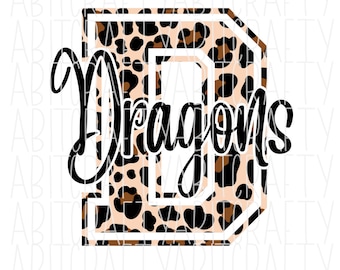 Leopard Dragons mascotte/terug naar school/leraar/school/Para/schoolverpleegkundige png, sublimatie, digitale download, afdrukken en vervolgens knippen