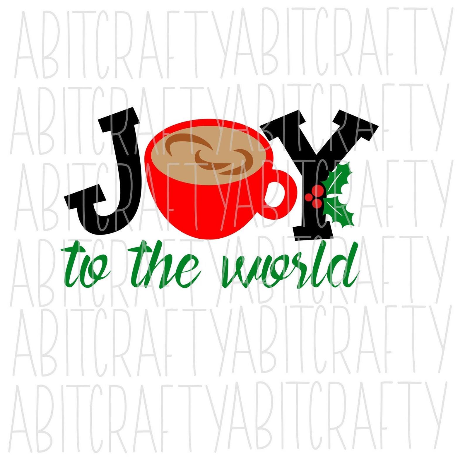 Christmas/JOY Coffee Cup svg png sublimation digital Etsy
