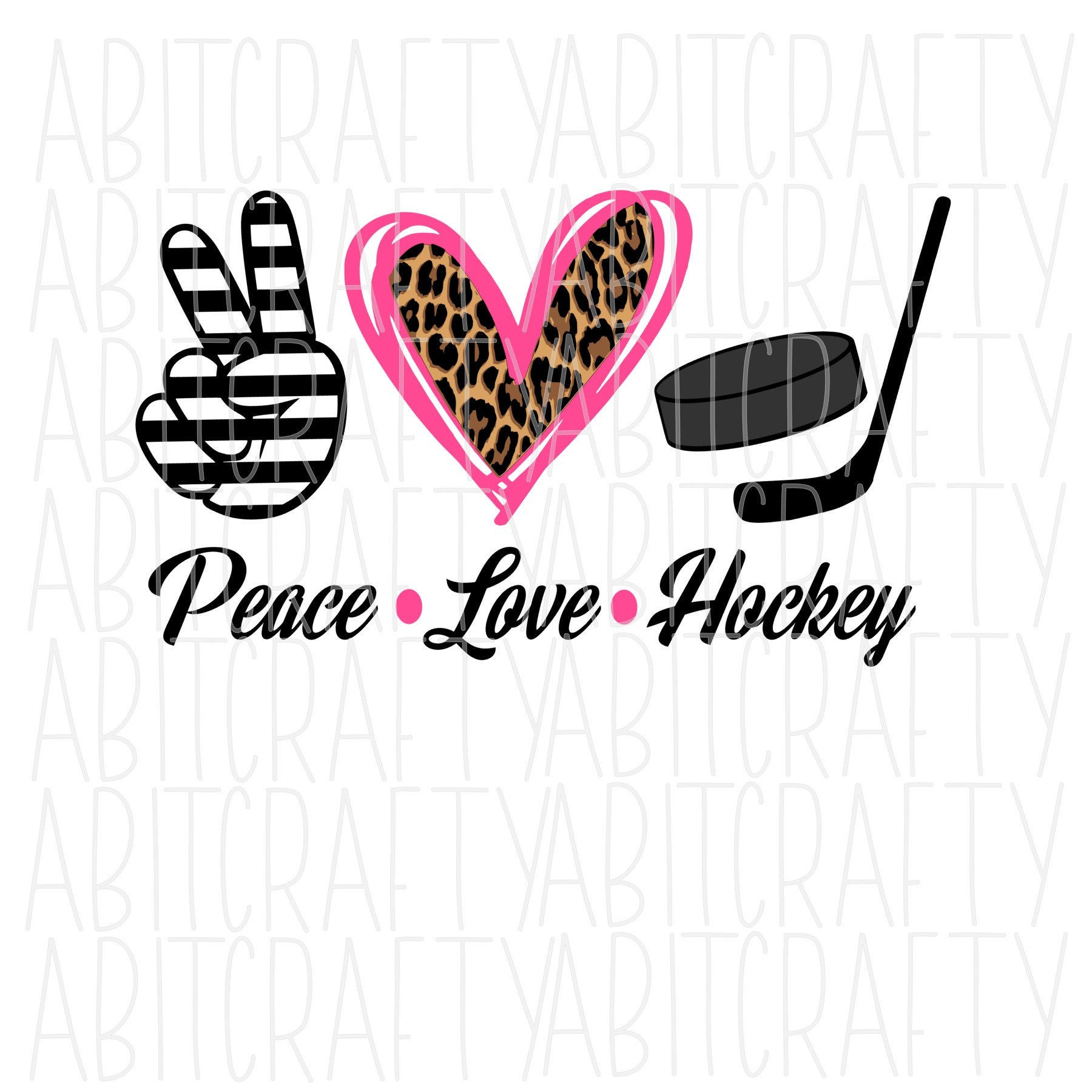 Download Peace Love Hockey Svg Png Sublimation Digital Download Etsy