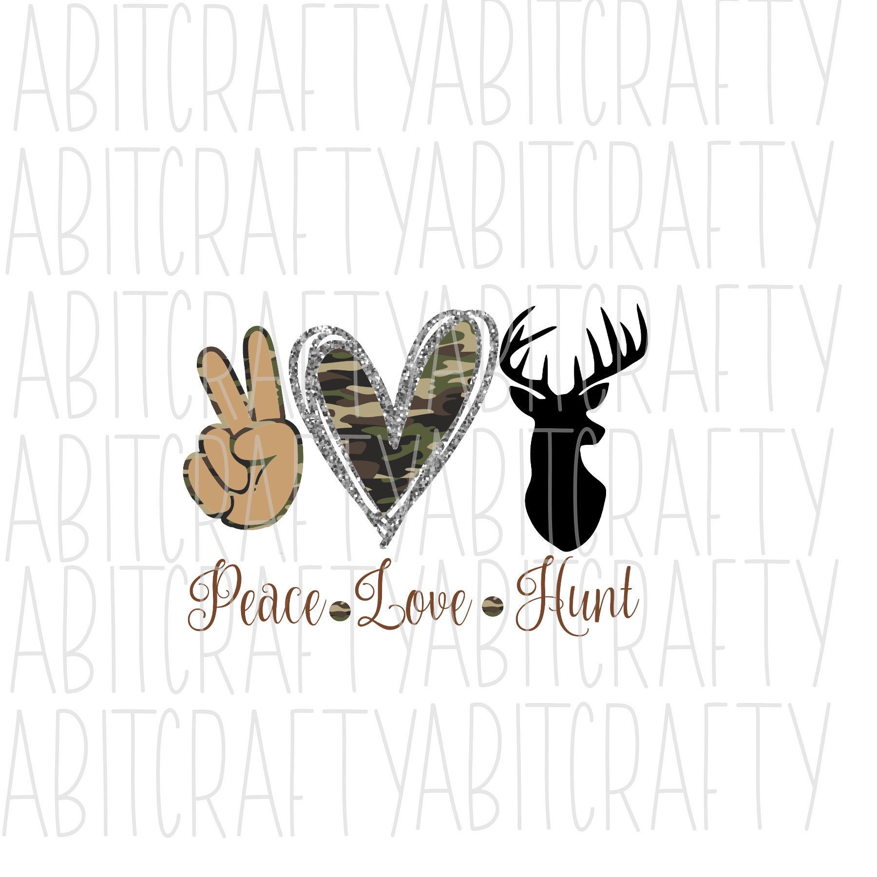 Download Peace Love Hunt Svg Png Jpeg Sublimation Digital Etsy