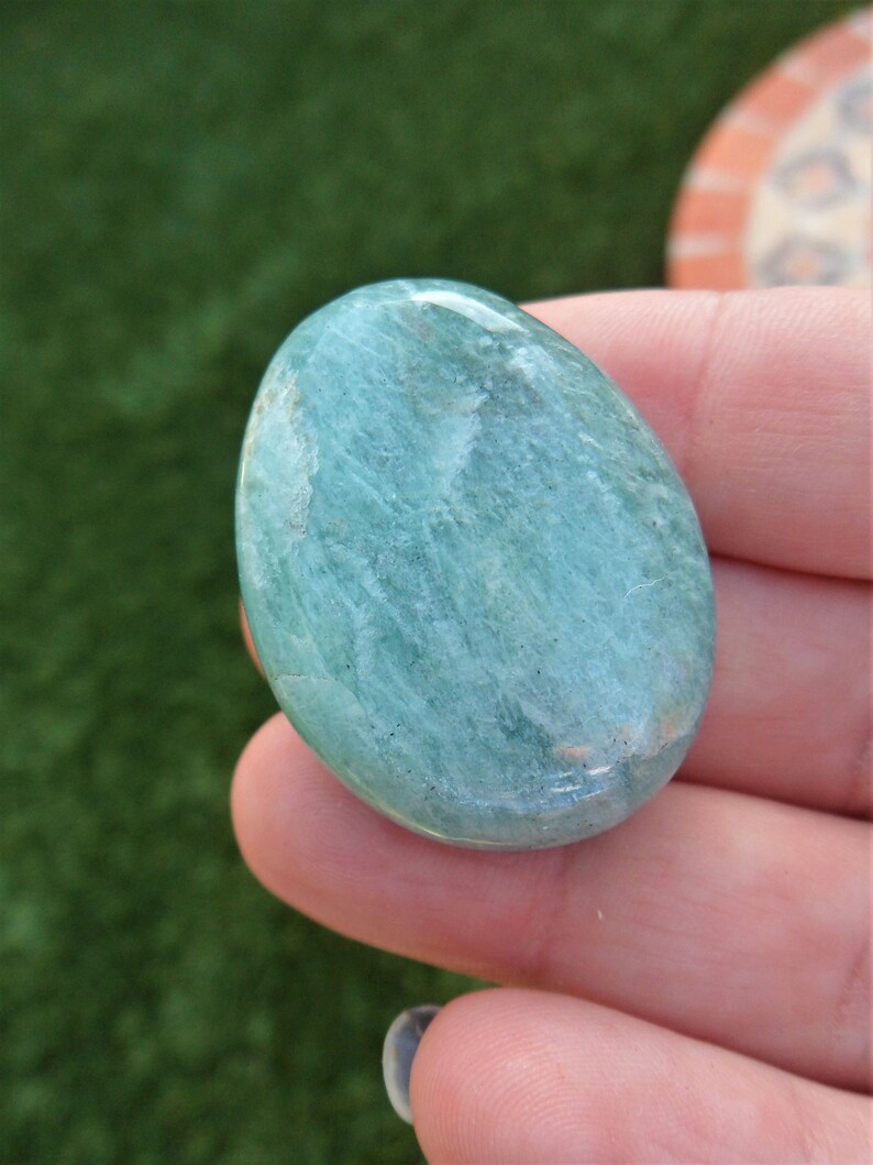 Ite Crystal Tumbled Stone Huge Amazonite Large Stone Collectible Crystal Reiki Crystal Healing Crystal Chakra Gift Palm Stone Amazonite Charms Jewelry Ekoios Vn