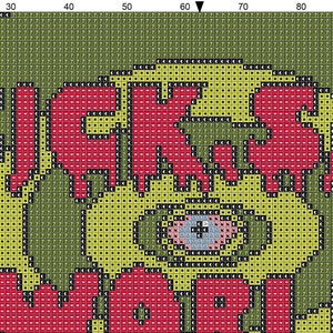 sick sad world cross stitch pattern