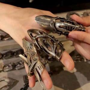 Knight Armor Silver Ring/ Modern Knight Armor/ Free Joint Silver Ring/ Silver Armor Ring/ Modern knight Gear#II---NON CONFORMIST