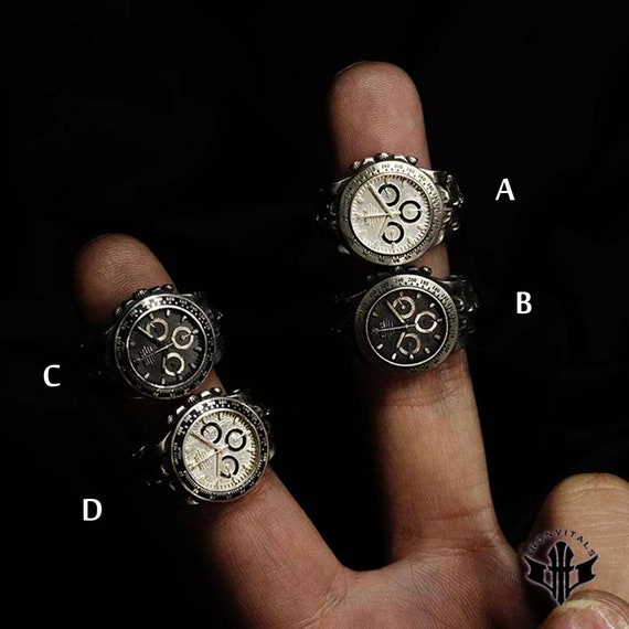 Rolex Watch On The Finger Rolex Silver 