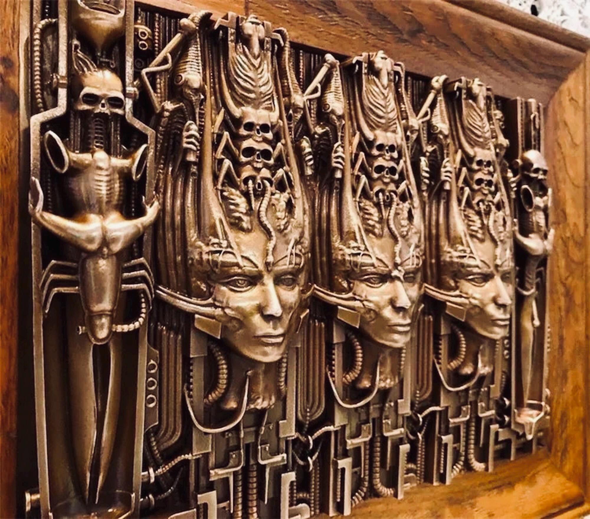 Li Tobler II Bronze Wall Hanging: H.R. Giger Tribute Artwork - Etsy