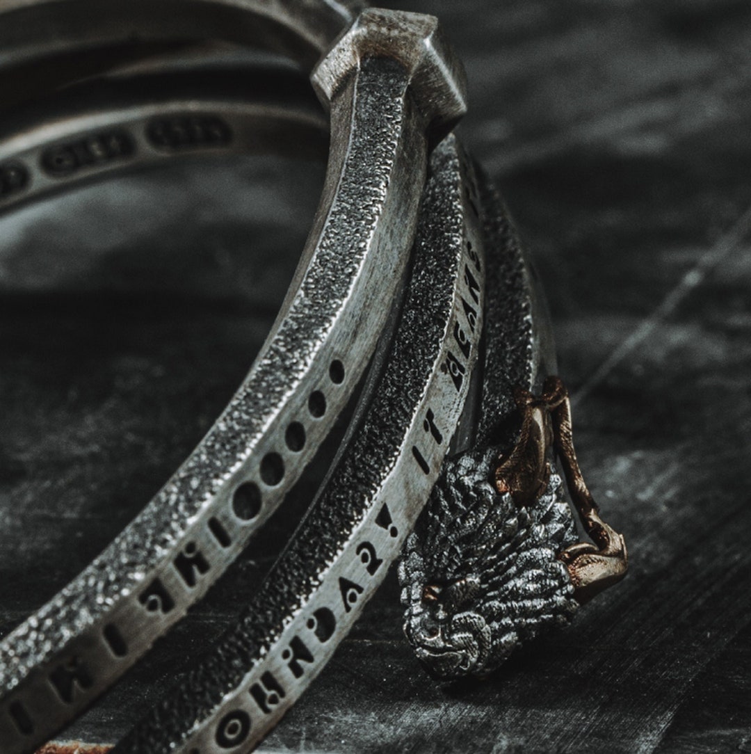 Endless Bracelet18k Gold Horned Viper Silver Bracelet/gold Etsy