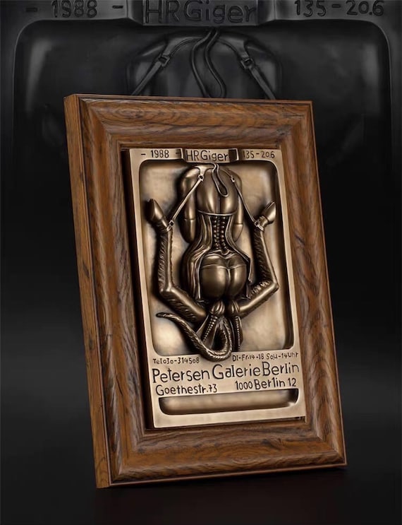 H.R. Giger 'satan's Bride' Bronze Wall Hanging - Dark Art - Etsy