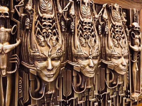 Li Tobler II Bronze Wall Hanging: H.R. Giger Tribute Artwork - Etsy